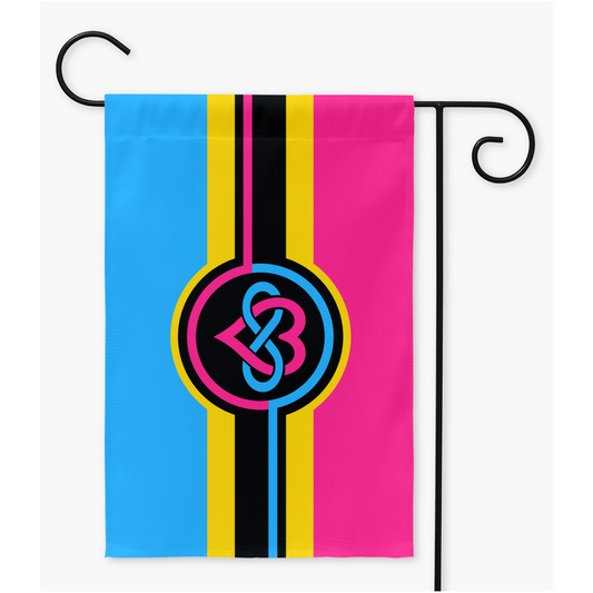 Polyamory - V4 - Pansexual Yard and Garden Flags | Single Or Double-Sided | 2 Sizes