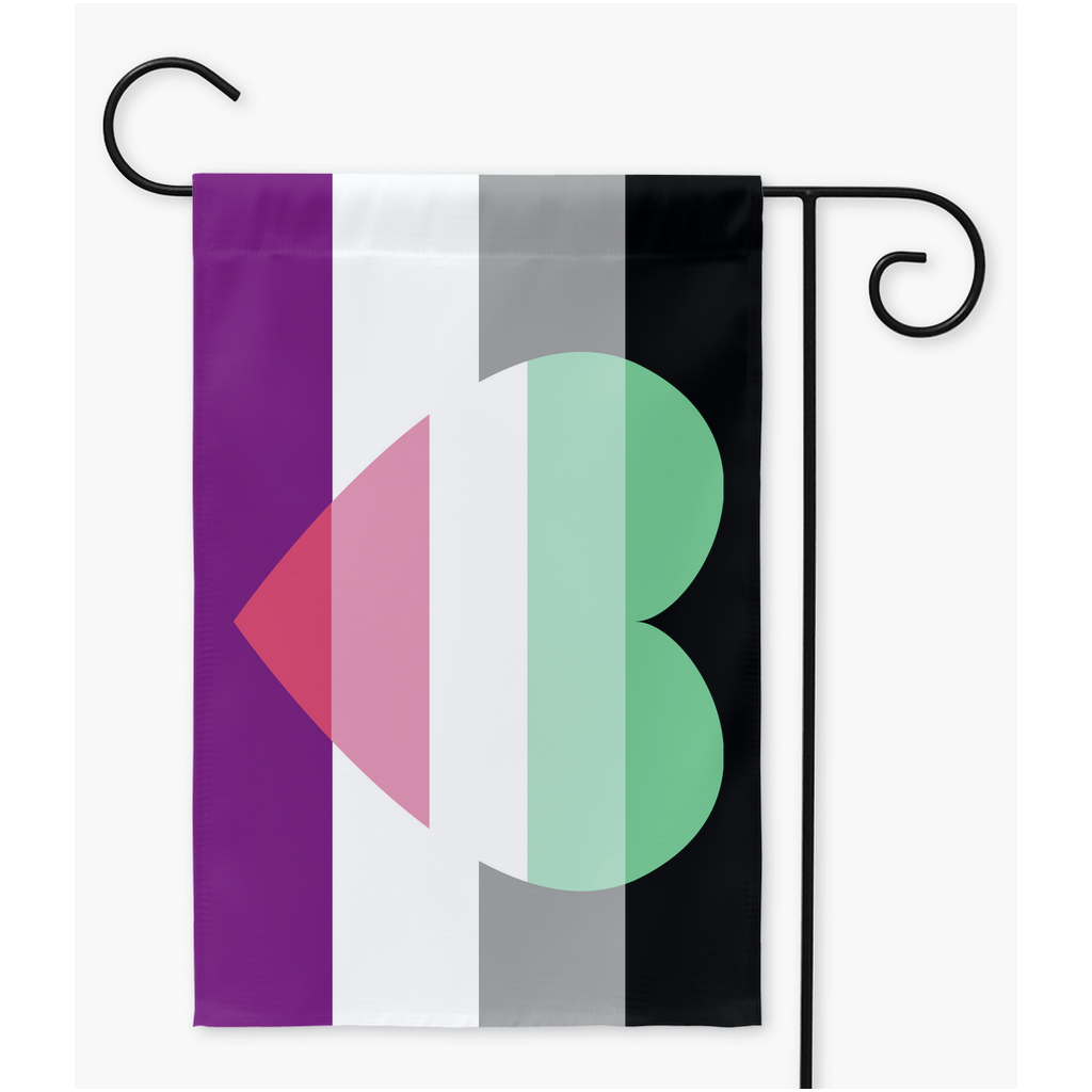 Asexual Abromantic Pride Yard and Garden Flags  | Single Or Double-Sided | 2 Sizes