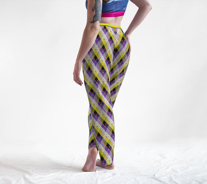 Nonbinary Bright Blended Argyle Lounge Pants