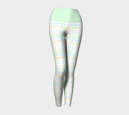 Unlabeled Orientation Plaid Yoga Leggings