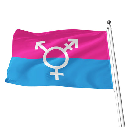 Transgender - V2 All-Over Print Flag | 5 Sizes
