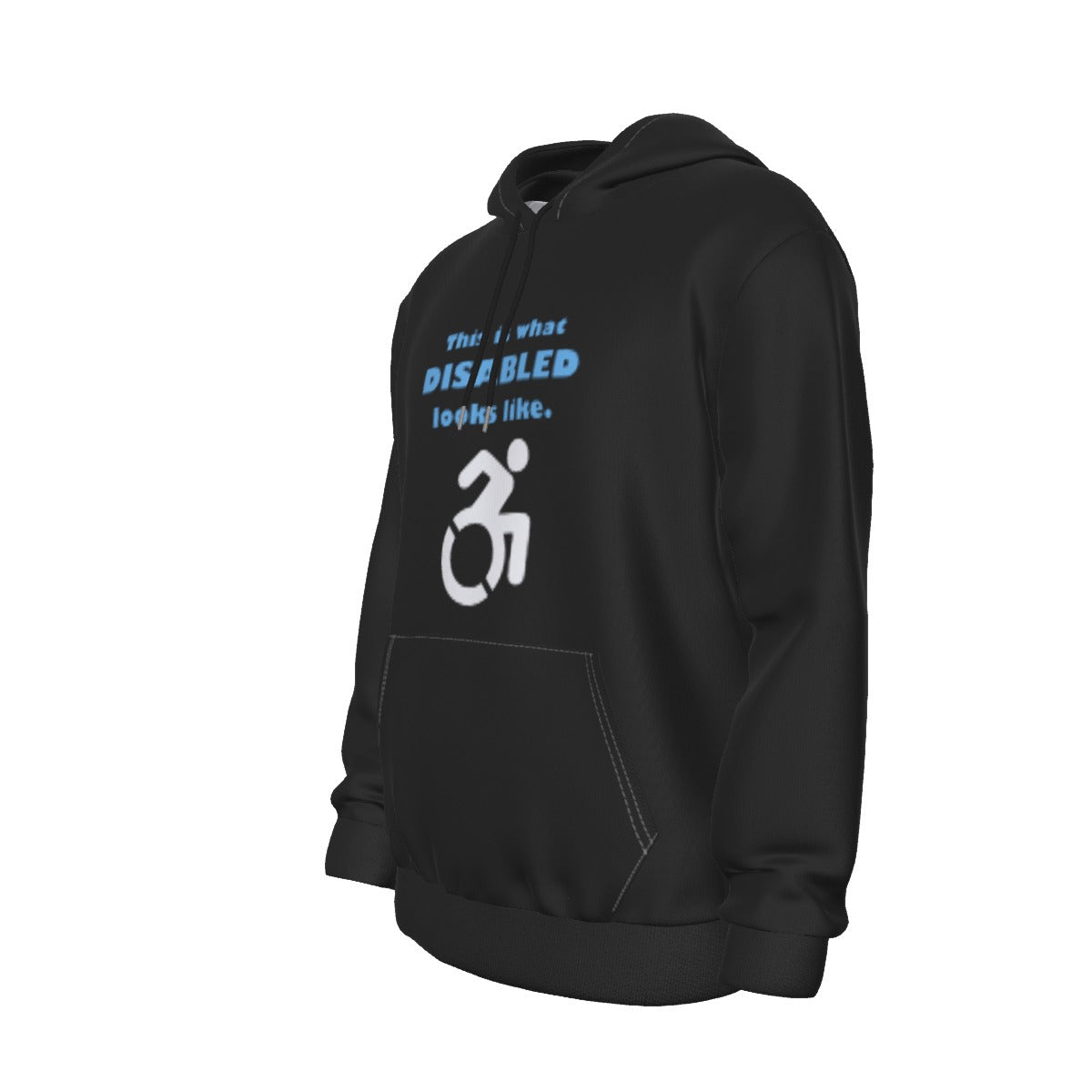 Disability Phrases and Symbols Relaxed Fit Pullover Hoodie | Choose Your Design and Colourway