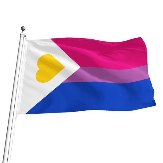 Polyamory - V6 Bisexual All-Over Print Flag | 5 Sizes