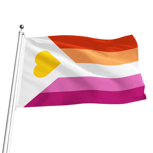 Polyamory - V6 Lesbian All-Over Print Flag | 5 Sizes