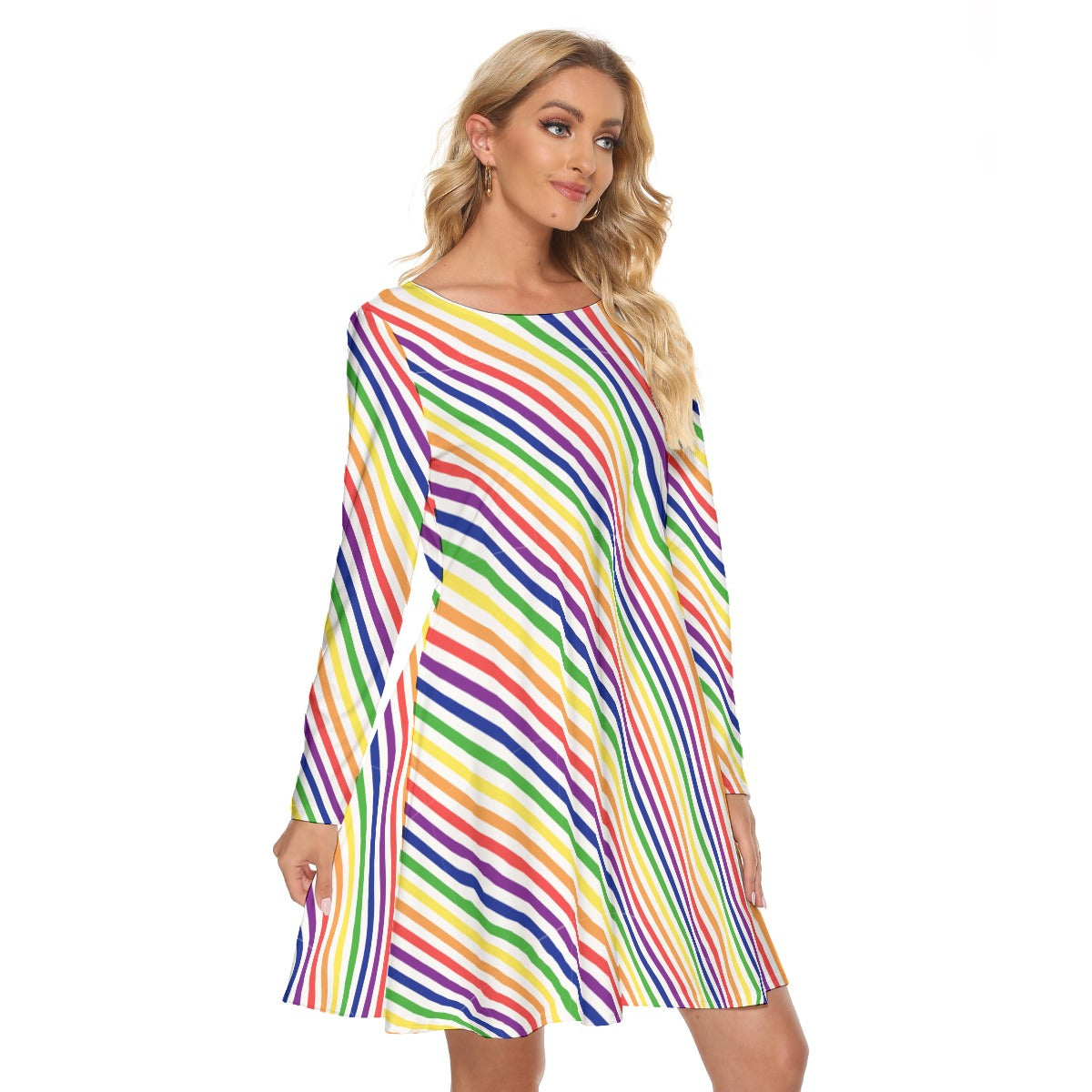 All-Over Print Women's Crew Neck Dress