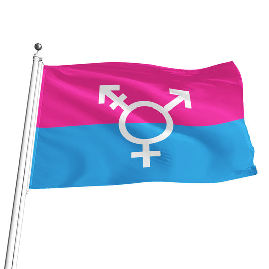 Transgender - V2 All-Over Print Flag | 5 Sizes