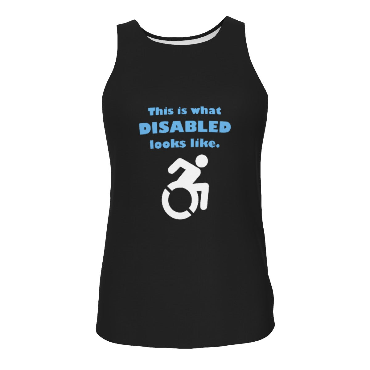 Disability Phrases and Symbols Relaxed Fit Tank Top | Choose Your Design and Colourway