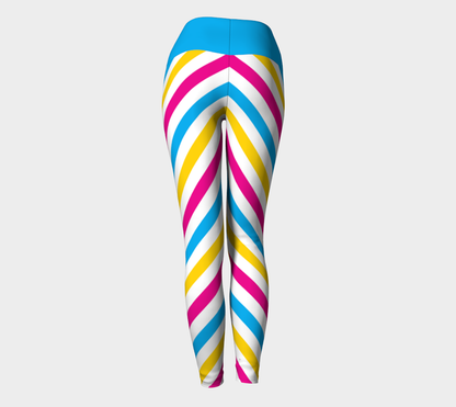 Pansexual Barber Striped Yoga Leggings