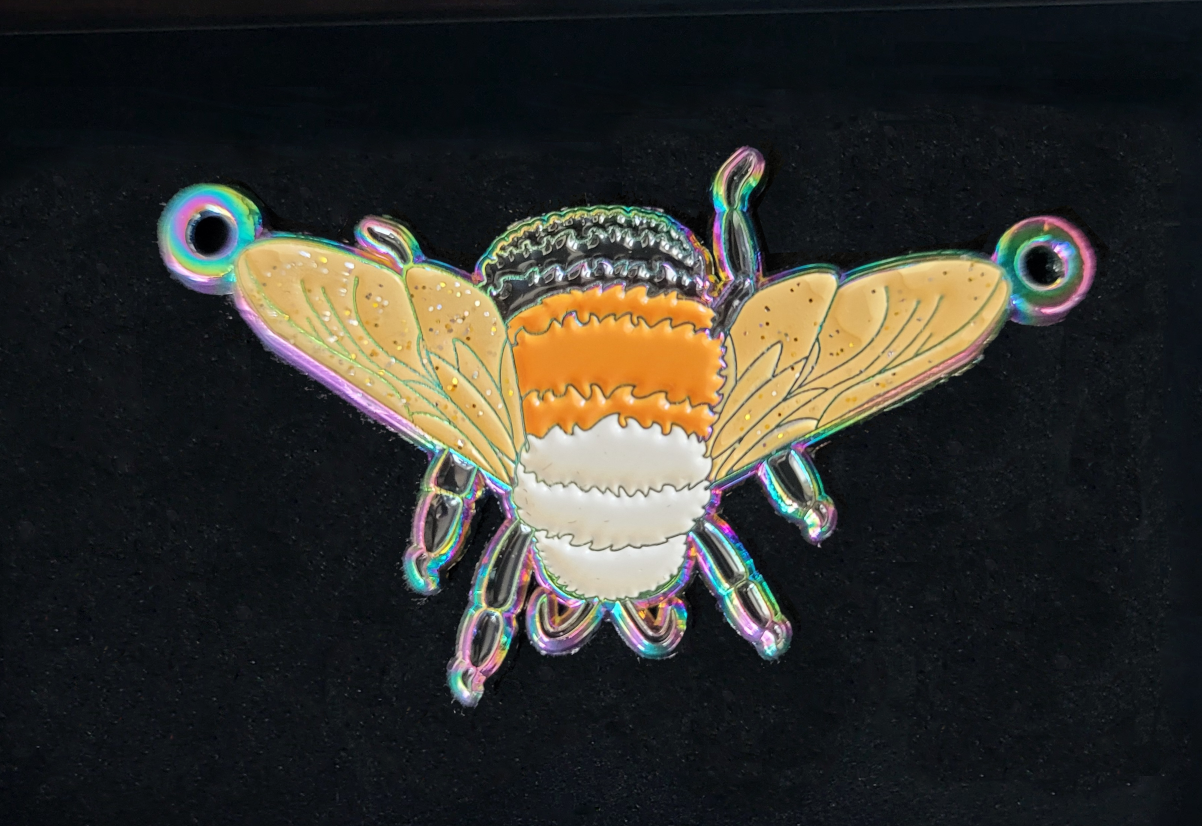 Pride Bumblebee Enamel Pendant Necklace | Choose Your Colourway