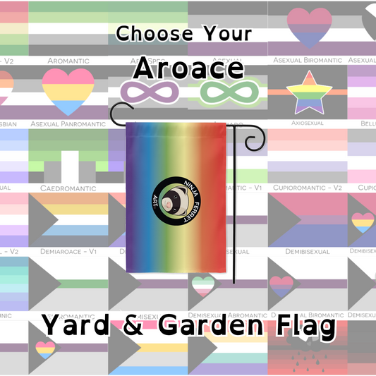Elige tus banderas del orgullo de Aroace | Una o dos caras | 2 tamaños | Espectro aromático y asexual