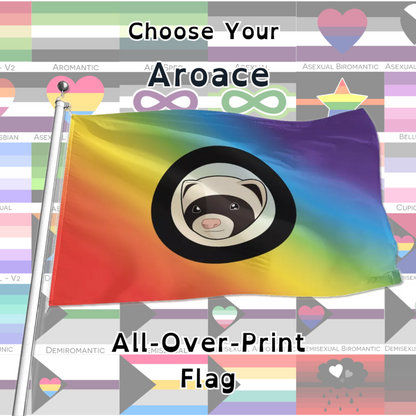Choose Your Aroace Flags | 5 Sizes | All-Over Print Flag