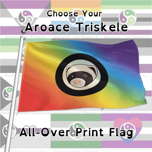 Choose Your Aroace and Kink All-Over-Print Flag | 5 Sizes