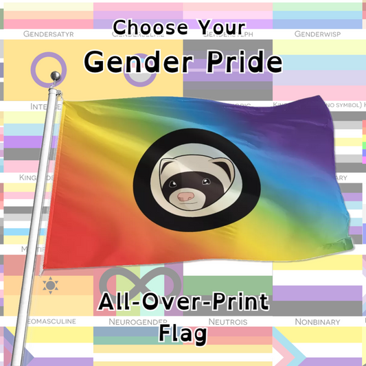 Choose Your Gender All-Over Print Flag | 5 Sizes