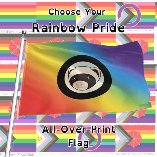 Choose Your Rainbow Pride All-Over-Print Flag | 5 Sizes