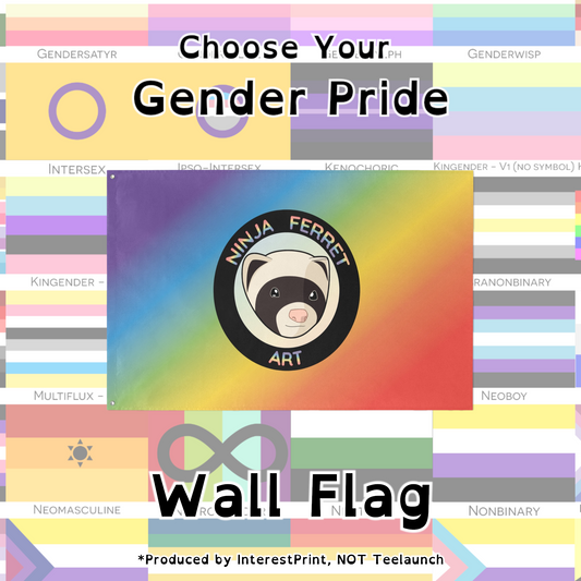 Choose Your Gender Wall Flag | Single-Sided | 5 Sizes | Gender Identity and Expression