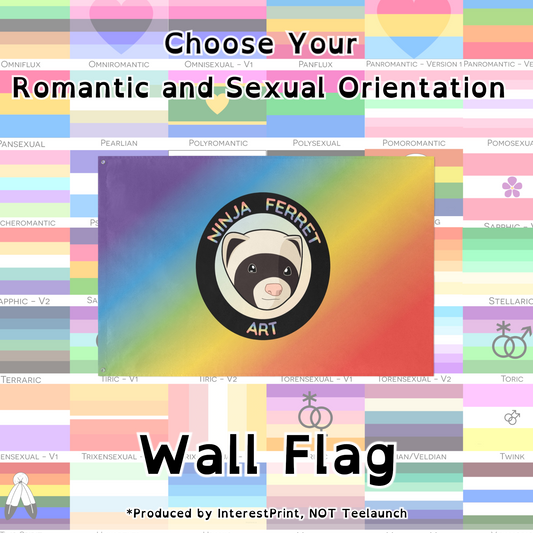 Choose Your Orientation Wall Flag | Single-Sided | 5 Sizes | Romantic and Sexual Orientations