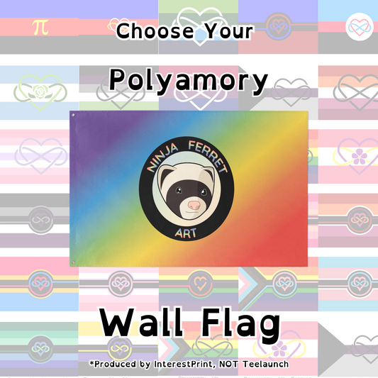 Choose Your Polyamory Wall Flag | Single-Sided | 5 Sizes | Polyamory