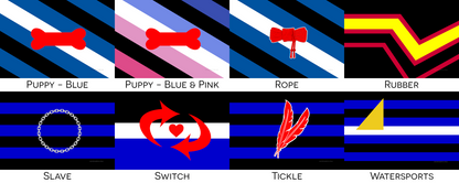 Fetish Pride Hand/Desk Flags | Choose Your Flag | Double Sided
