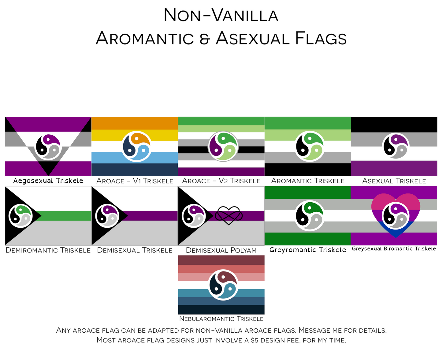 Choose Your Aro Ace Triskele Yard & Garden Flags | Single Or Double-Sided | 2 Sizes