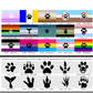 Choose Your Furry Pride  Flags | 5 Sizes | All-Over Print Flag | Choose Your Base Flag AND Your Paw Print
