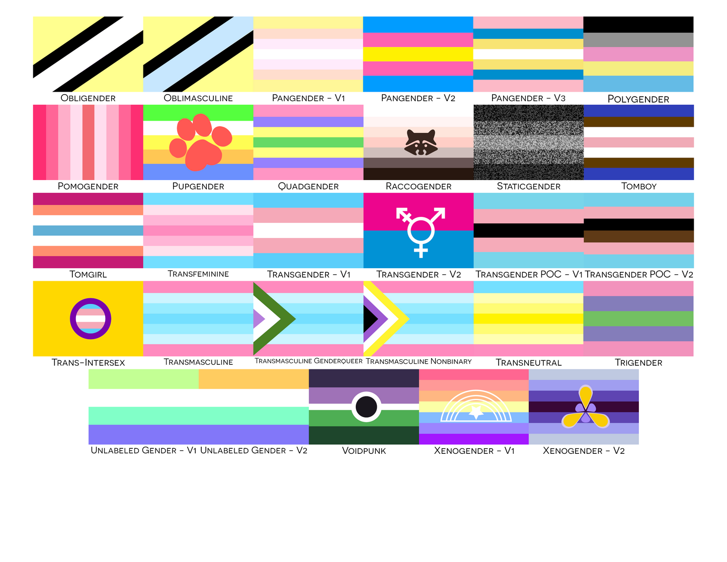 Gender Identity and Expression Pride Hand/Desk Flags | Choose Your Flag | Double Sided