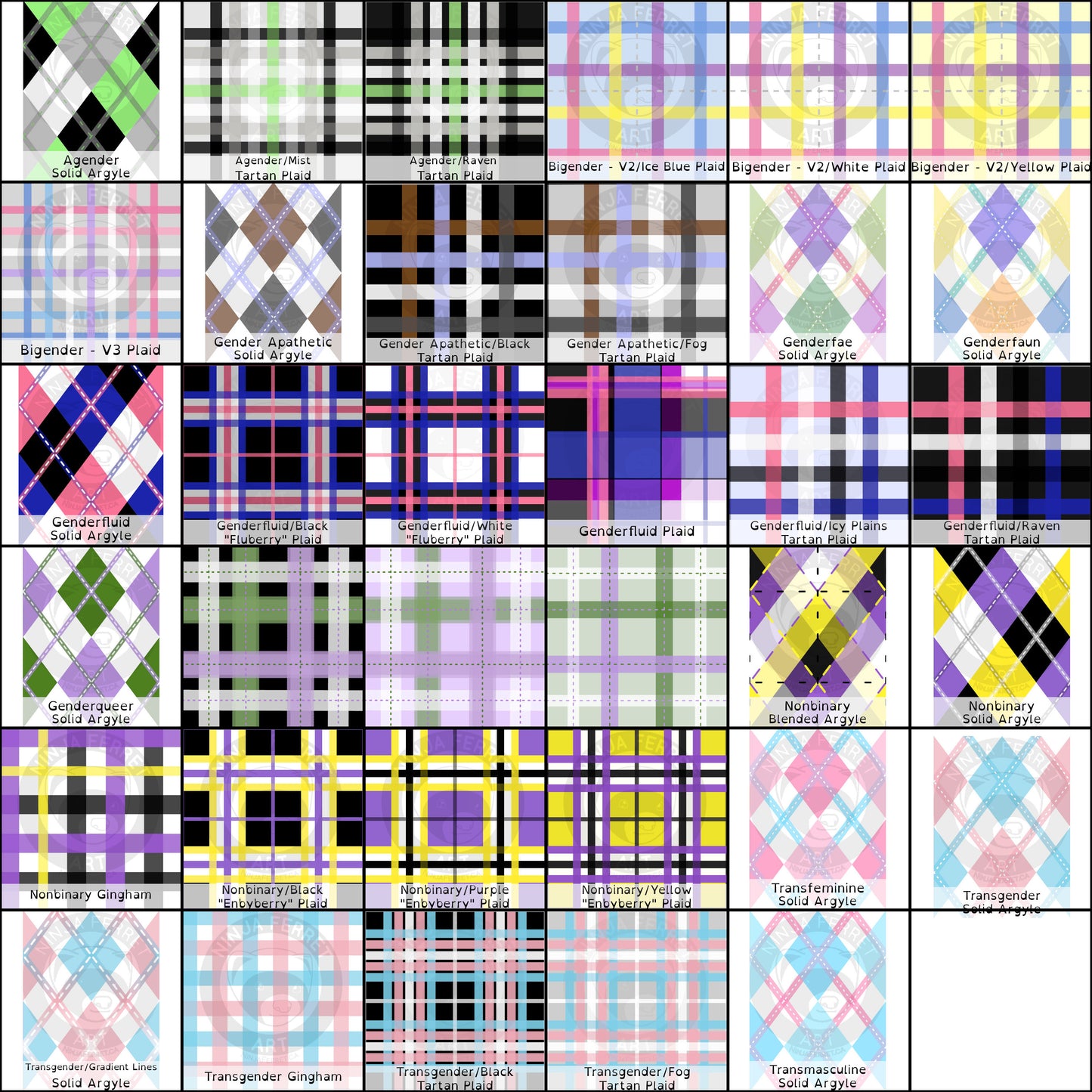 Pride Plaid Performance Polyester Fabric | 5 Fabric Types | Choose Your Colourway