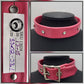 Hot pink collar with buckle. 13"-15"/33.02-38.1cm
