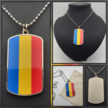 Collier pendentif en métal Dog Tag Orientation Pride | Choisissez votre drapeau | Choisissez votre chaîne ou votre cordon