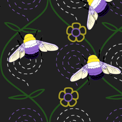 Bumblebee and Vine Trellis Patterned Unisex Sherpa Fleece Hoodie Blanket | Choose Your Colourway