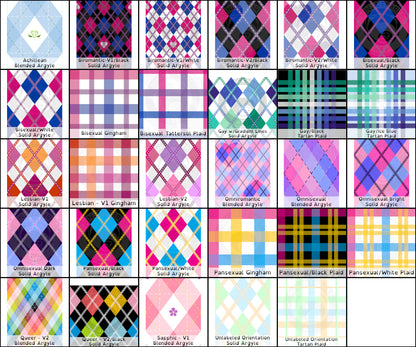 Pride Plaid Performance Polyester Fabric | 5 Fabric Types | Choose Your Colourway