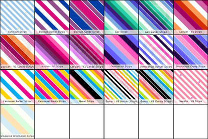 Tissu en polyester tissé rayé Pride | 7 types de tissus | Choisissez votre coloris