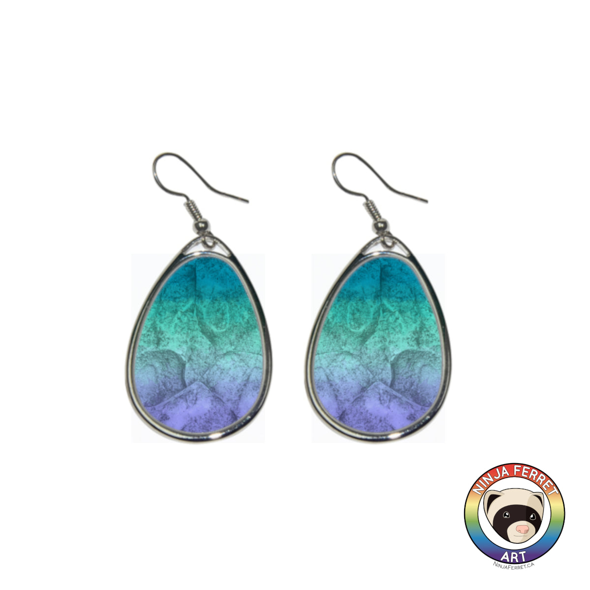 Orientation Gradient or Faux Stone Oval Earrings | Choose Your Colourway