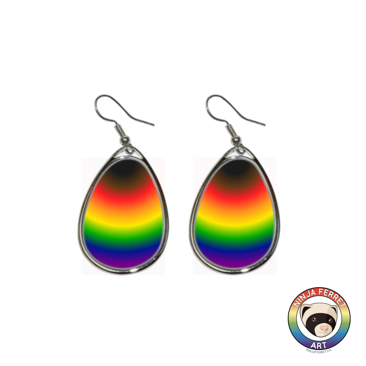 Rainbow Gradient or Faux Stone Oval Earrings | Choose Your Colourway