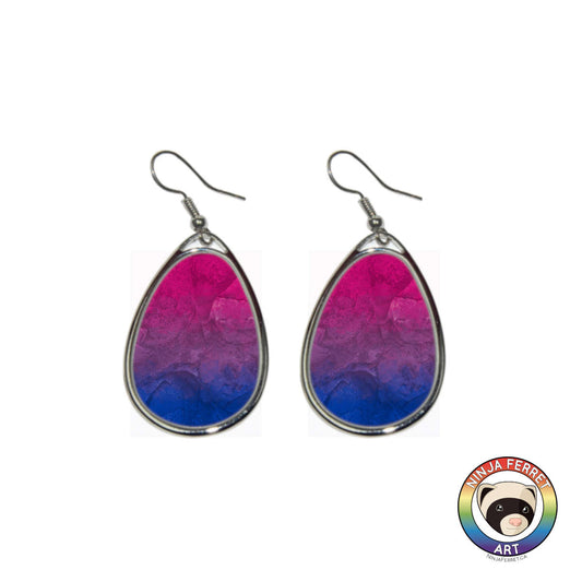 Faux Stone Orientation Oval Earrings | Choose Your Colourway