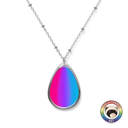 Gender Gradient Oval Necklace | Choose Your Gender Pride Flag Colourway