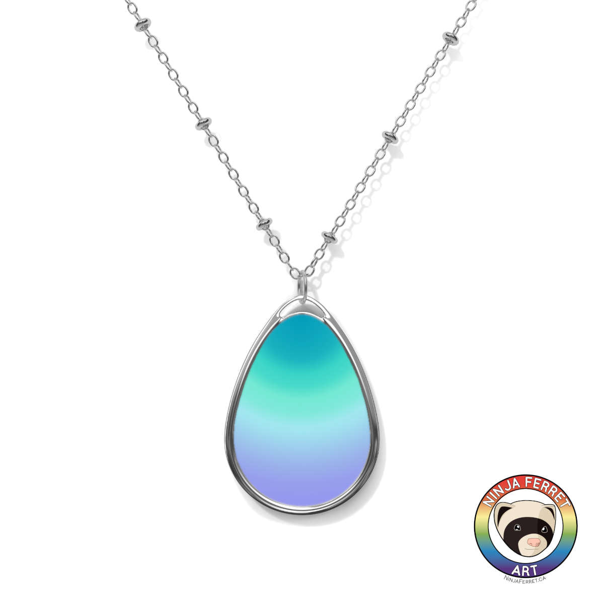 Orientation Gradient Oval Necklace | Choose Your Colourway