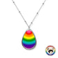Rainbow Gradient Oval Necklace | Choose Your Colourway