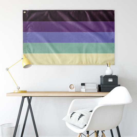 Plural Pride - V1 Wall Flag | 36x60" | Single-Reverse