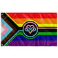 Polyamory V4 - Rainbow Progress Wall Flag | 36x60" | Single-Reverse