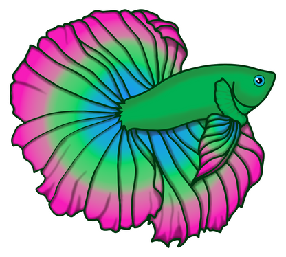 Betta Fish Airbag Mobile Phone Holder | Choose Your Colourway