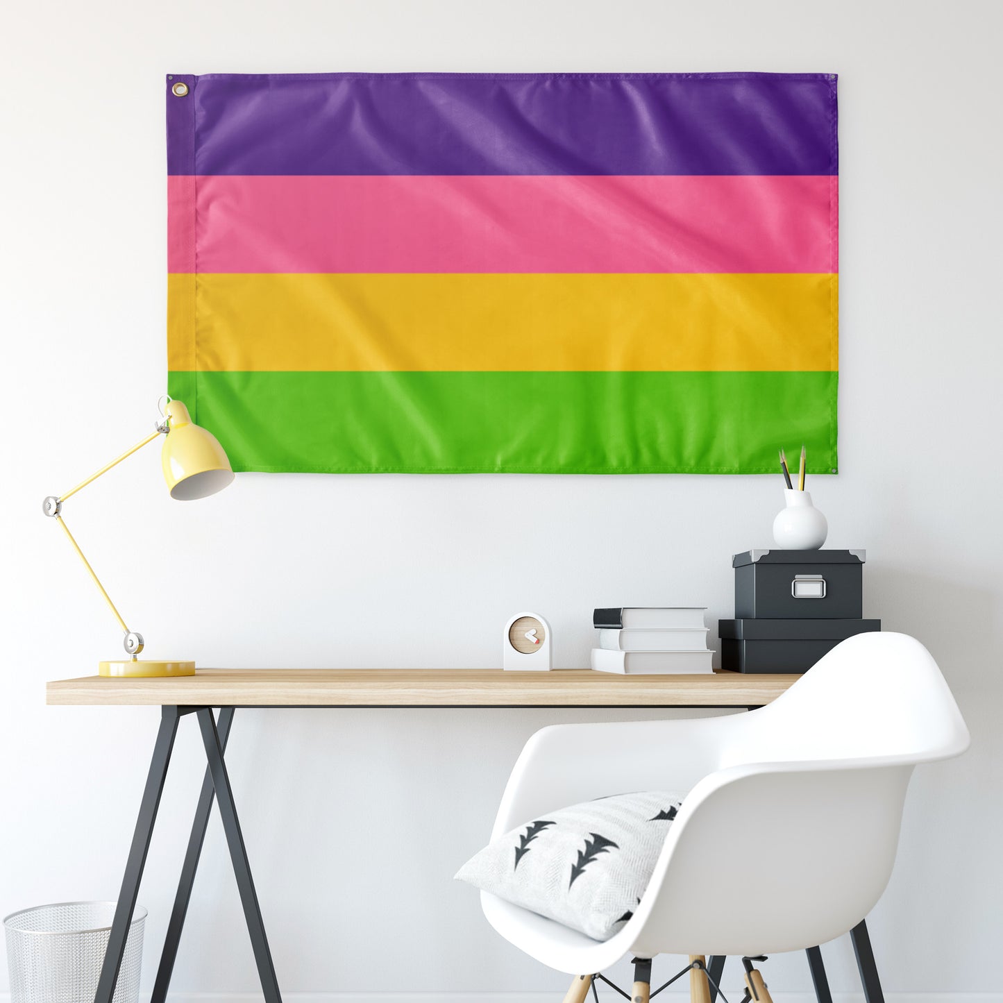 Sapphic Lesbian (Updated) Wall Flag | 36x60" | Single-Reverse