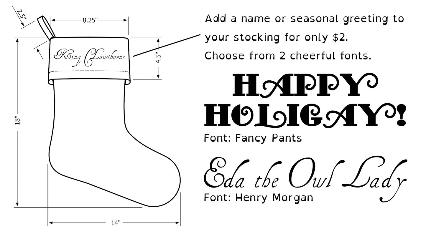 Pride Striped Holiday Stocking | Choose Your Pattern and Colourway