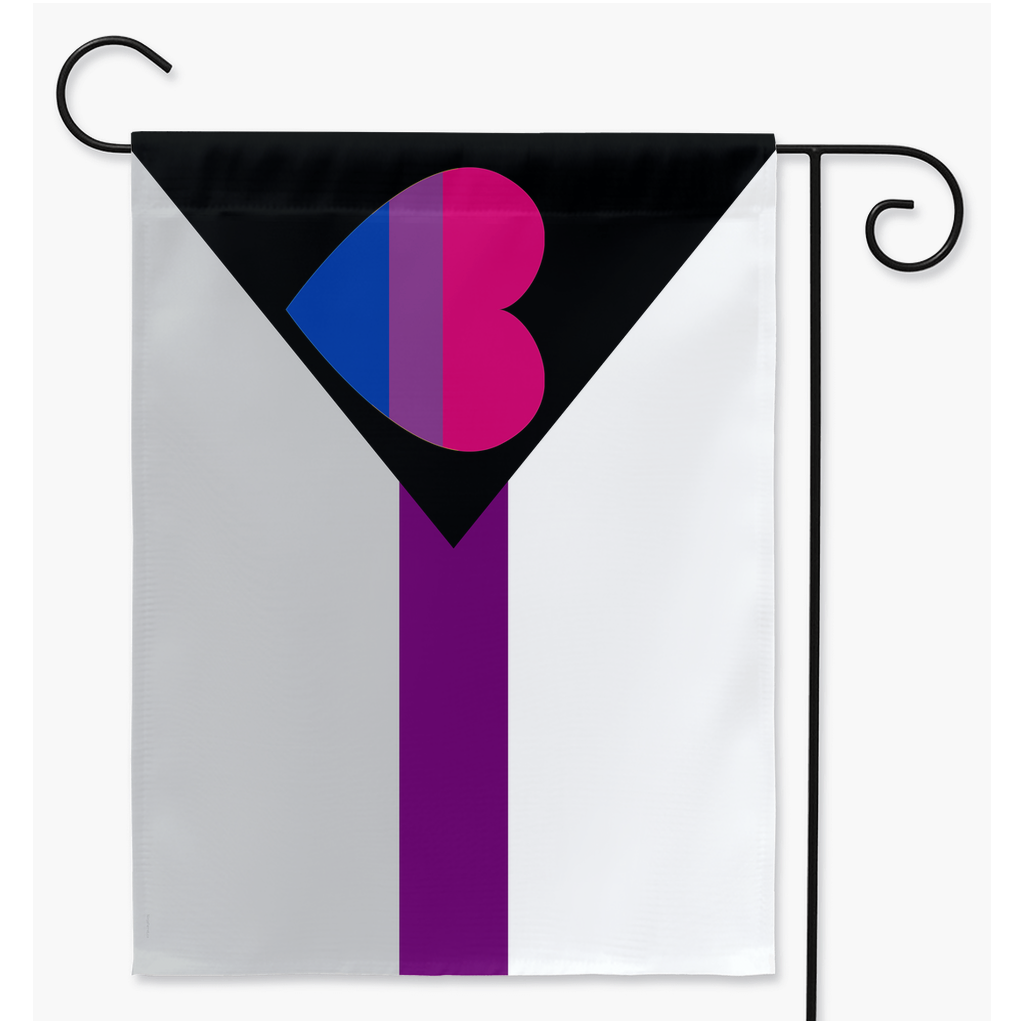 Demisexual Biromantic - V1 Pride Yard and Garden Flags | Single Or Double-Sided | 2 Sizes