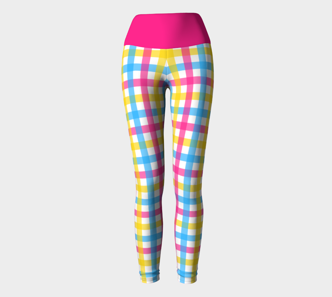 Pansexual Gingham Plaid Yoga Leggings