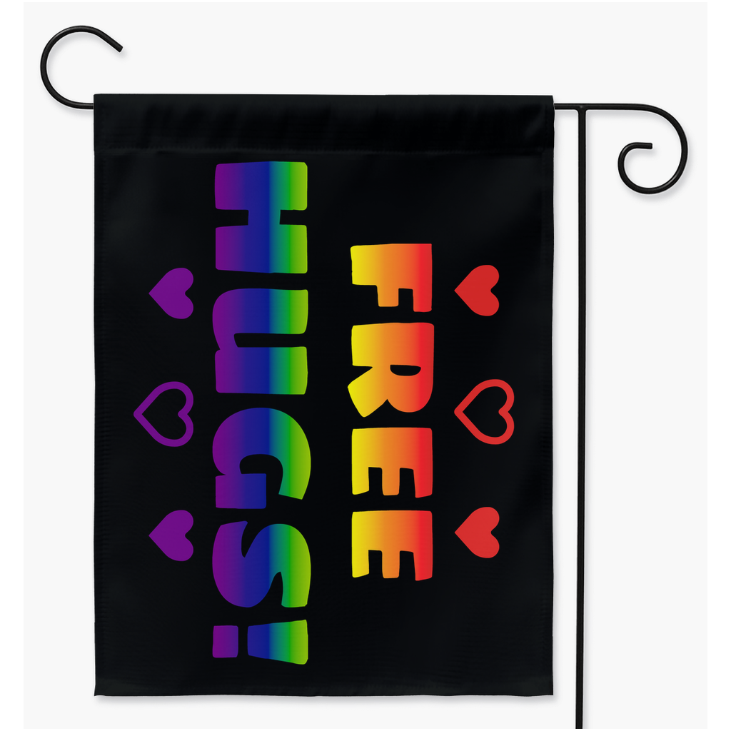 Free Hugs Flags  | Single Or Double-Sided | 2 Sizes