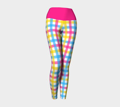 Pansexual Gingham Plaid Yoga Leggings