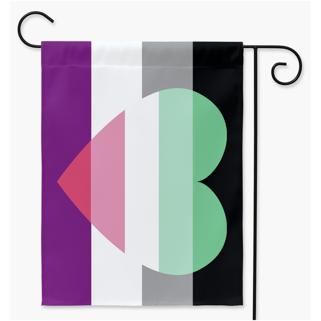 Asexual Abromantic Pride Yard and Garden Flags  | Single Or Double-Sided | 2 Sizes