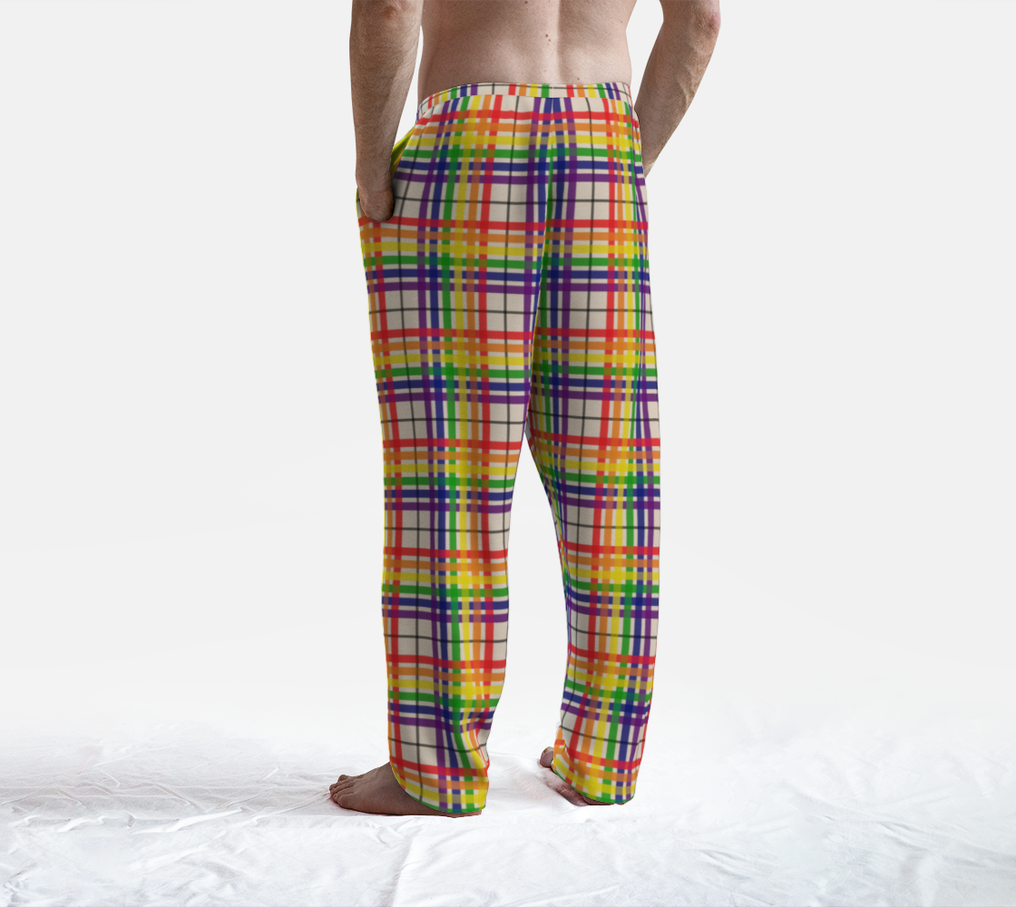 Rainbow/Buttermilk Tartan Plaid Lounge Pants