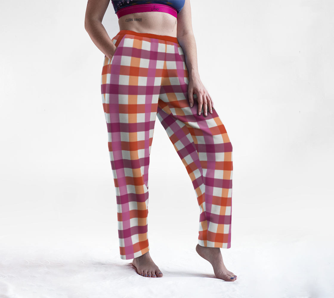 Lesbian - V1 Gingham Lounge Pants