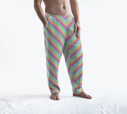 Pastel Rainbow Striped Lounge Pants